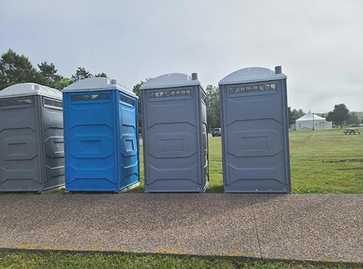 our team frequently cleans and maintains the event restrooms during the period of your event to ensure they're always in pristine condition